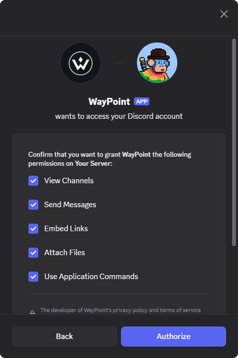 Accept Permissions - Discord